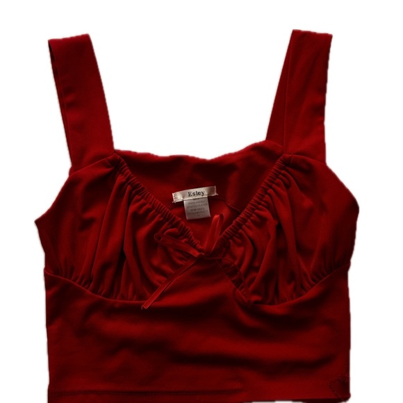 Red Crop Top - Picture 1 of 2